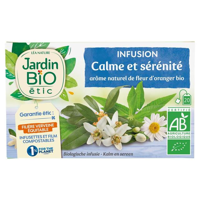 3456300013979 - Jardin Bio Etic - Infusion Calme et Sérénité saveur fleur d'oranger Bio - 20 sachets