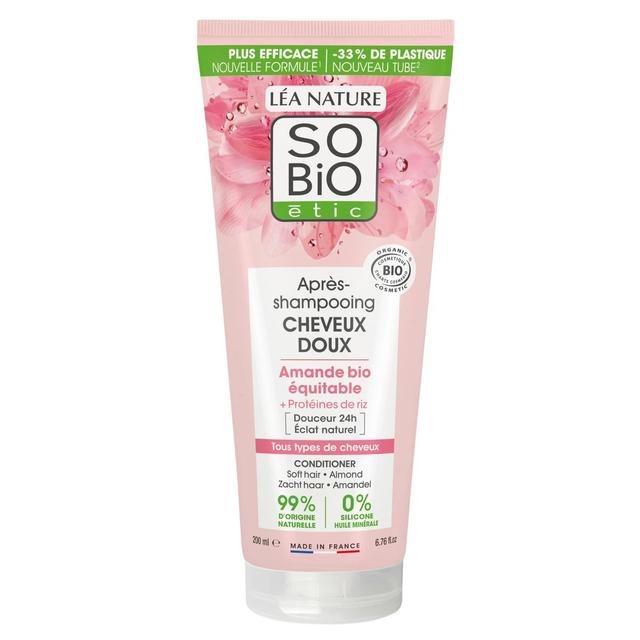 3517360013979 - SO'BIO ETIC - Après-shampooing cheveux doux, Amande bio & Protéines de riz