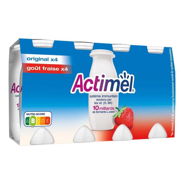 3033491214479 - Actimel - Yaourt à boire nature et fraise