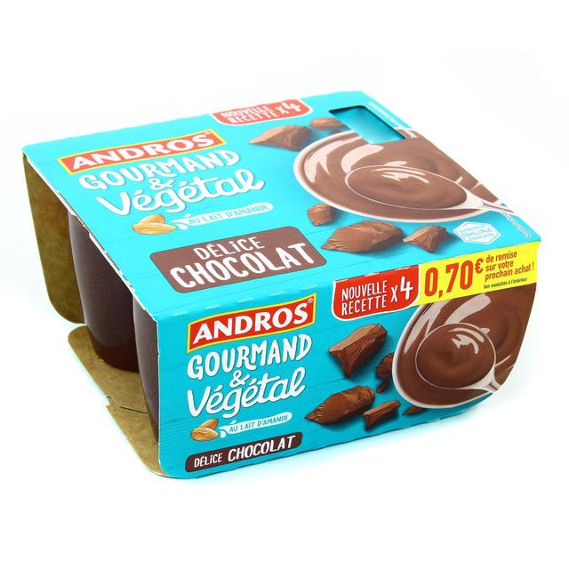 3608580086079 - Andros Gourmand et Végétal - Dessert végétal chocolat amande