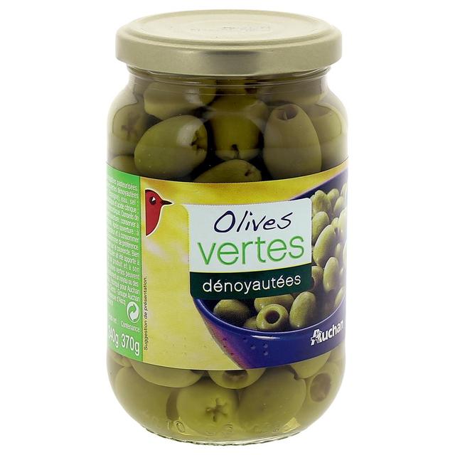 3596710346479 - Auchan - Olives vertes dénoyautées
