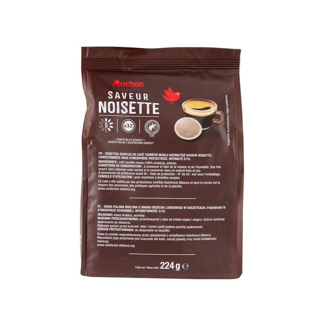 3596710517879 - Auchan - Dosettes de café saveur noisette