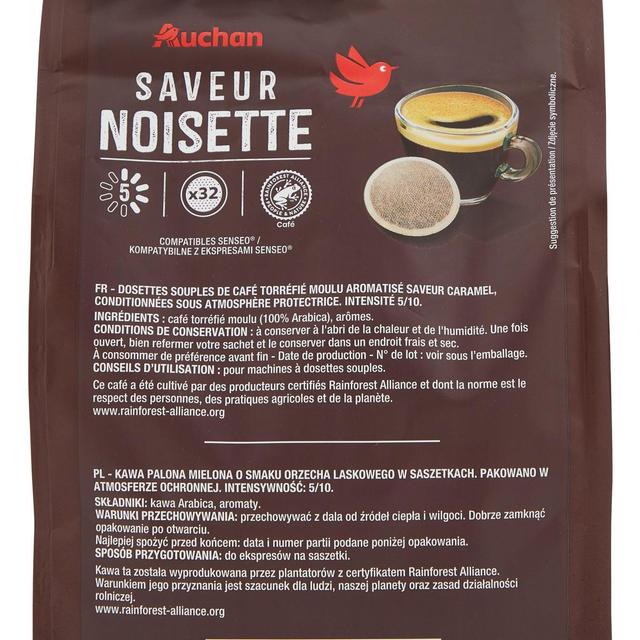 3596710517879 - Auchan - Dosettes de café saveur noisette