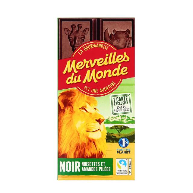 3770024649079 - Merveilles du monde - Chocolat noir 64% noisettes et amandes pilées