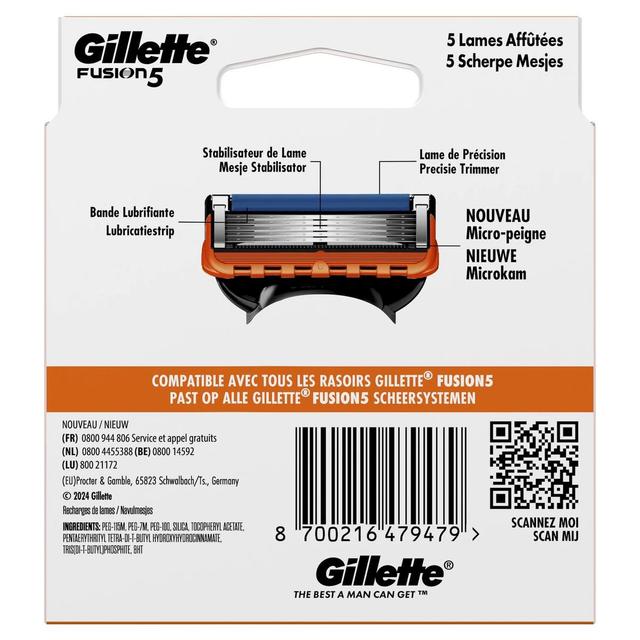 8700216479479 - Gillette Fusion - Lames de rasoir Fusion