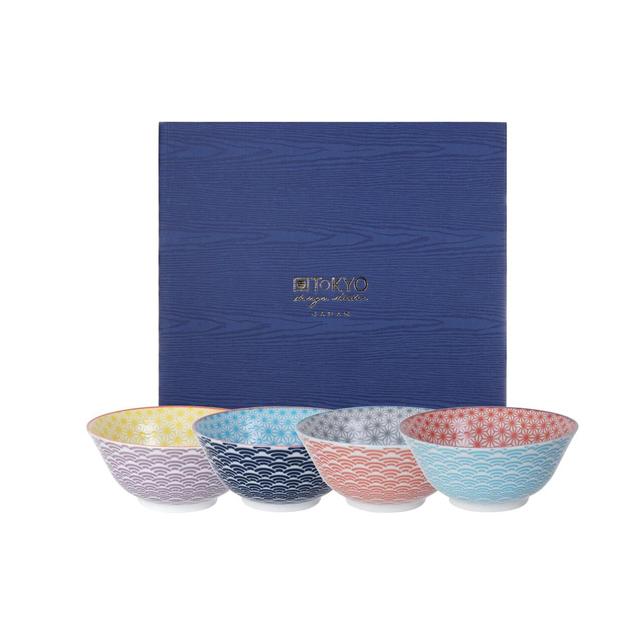 8718754060080 - Tokyo Design Studio - Coffret 4 Bols Star Wave 8863
