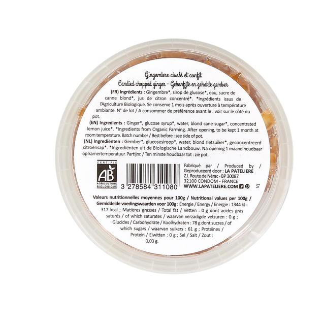 3278584311080 - La Patelière - Gingembre confit ciselé bio
