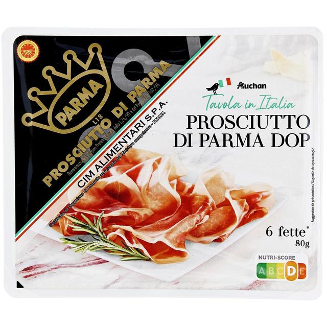 3254560181380 - Auchan Tavola In Italia - Jambon sec de Parme AOP