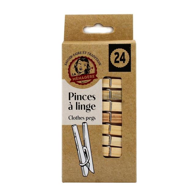 3061050003080 - La Ménagère - Pinces à linge bois