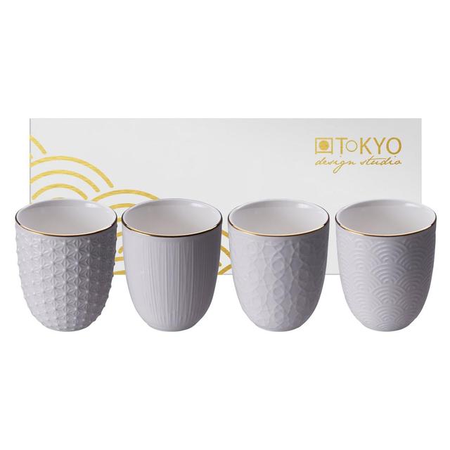 8719323523180 - Tokyo Design Studio - Coffret de 4 tasses Nippon White Gold 16450