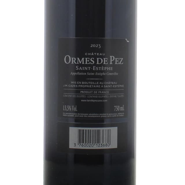 3760020123680 - Saint-Estephe AOC - Château Ormes de Pez
