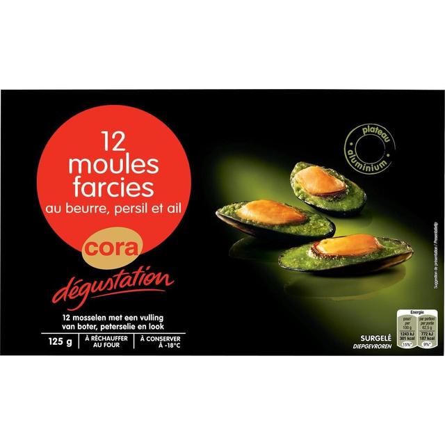 3257983875980 - Cora Dégustation - Moules farcies au beurre, ail et persil