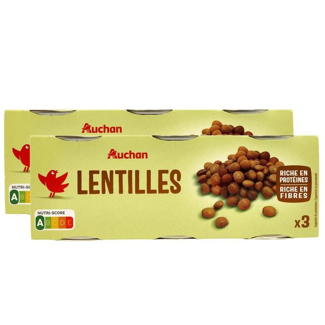 2050000409080 - Auchan - Lentilles préparées