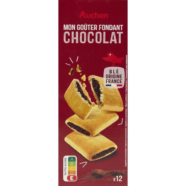 3596710011681 - Auchan - Mon Goûter fondants fourrés au chocolat x12