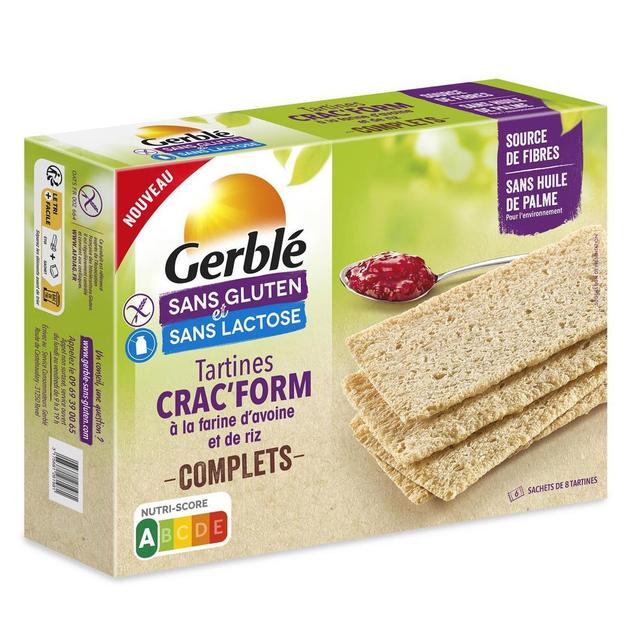 3175681281981 - Gerblé Sans Gluten Sans Lactose - Tartine Crac'form Sans Gluten