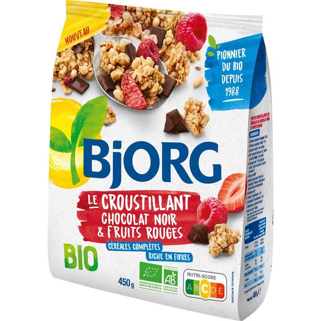 3229820802381 - Bjorg - Croustillant Chocolat Noir et Fruits Rouges Bio