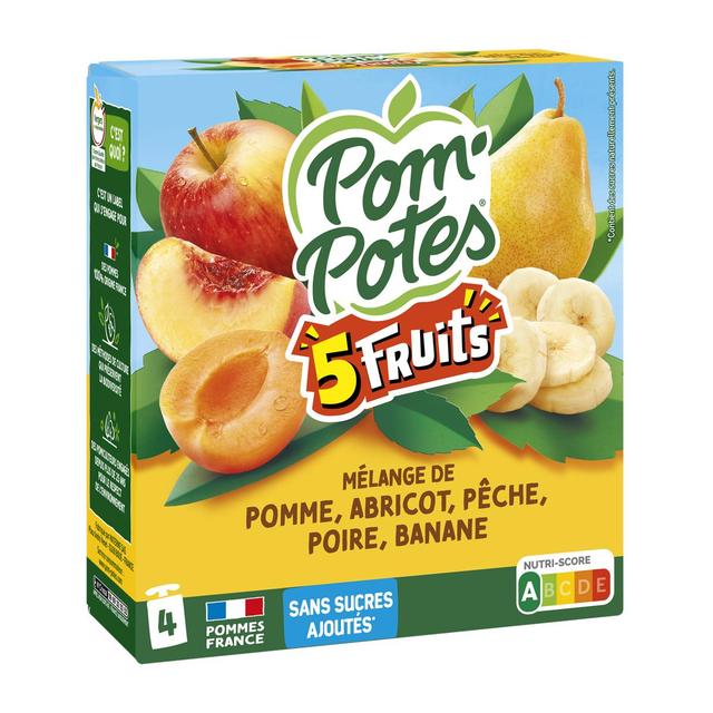 3021761202981 - Pom Potes - Compotes 5 fruits pomme abricot pêche poire banane