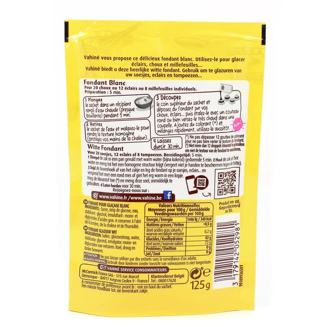 3179142052981 - Vahine - Glaçage fondant blanc
