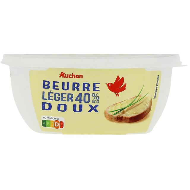 3596710483181 - Auchan - Beurre allégé doux 40%mg