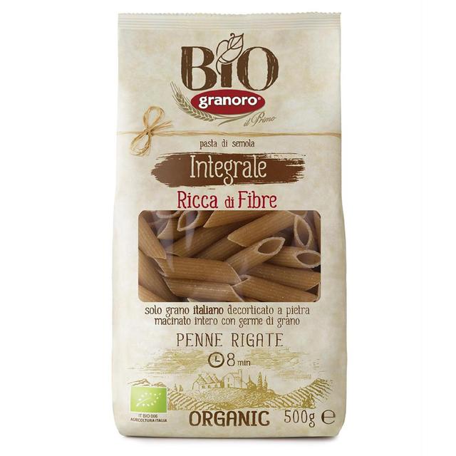8007290335081 - Granoro - Pâtes Penne Rigate Intégrale Complète Bio
