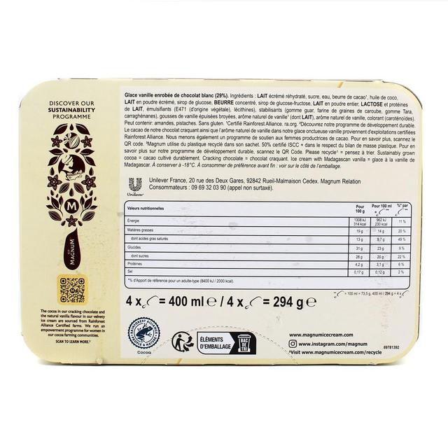 8711327606081 - Magnum - Bâtonnets chocolat blanc