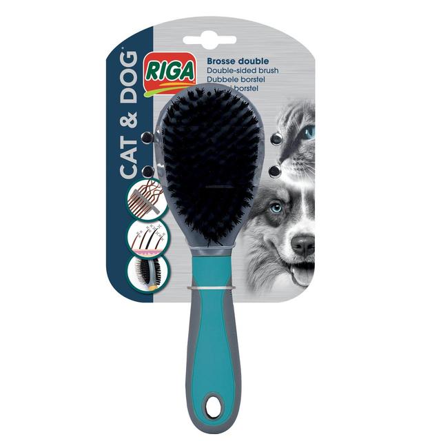 3166780046281 - Riga - Brosse double pour Chien et Chat
