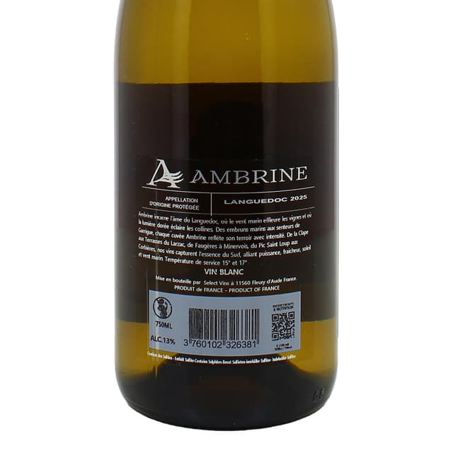 3760102326381 - Coteaux du Languedoc blanc AOP - Château La Negly