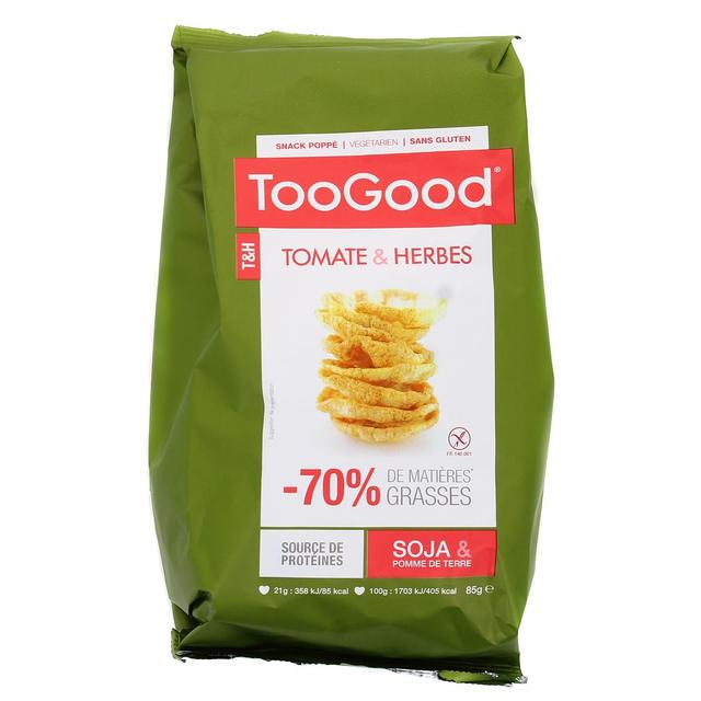 3245550078681 - Too Good - Chips soja pomme de terre saveur tomate&herbes