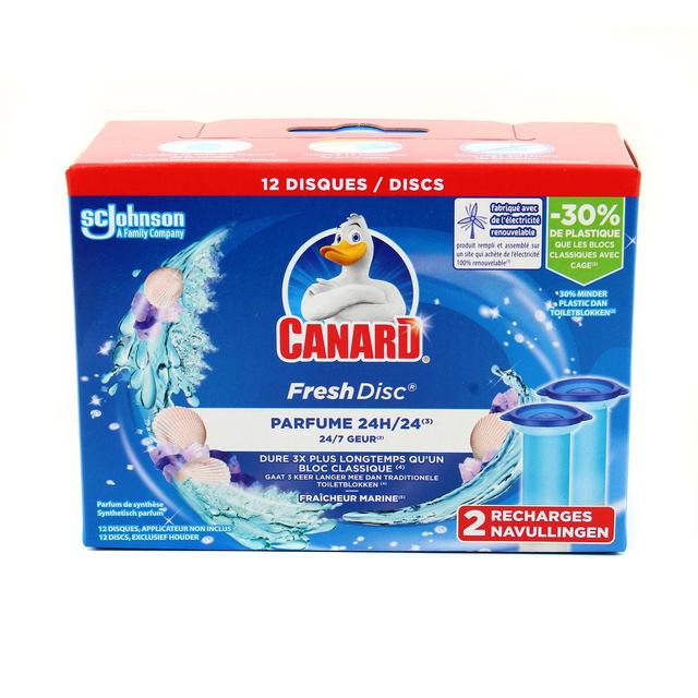 5000204328981 - Canard Fresh - Fresh Disc - Recharge disque nettoyant WC fraîcheur marine