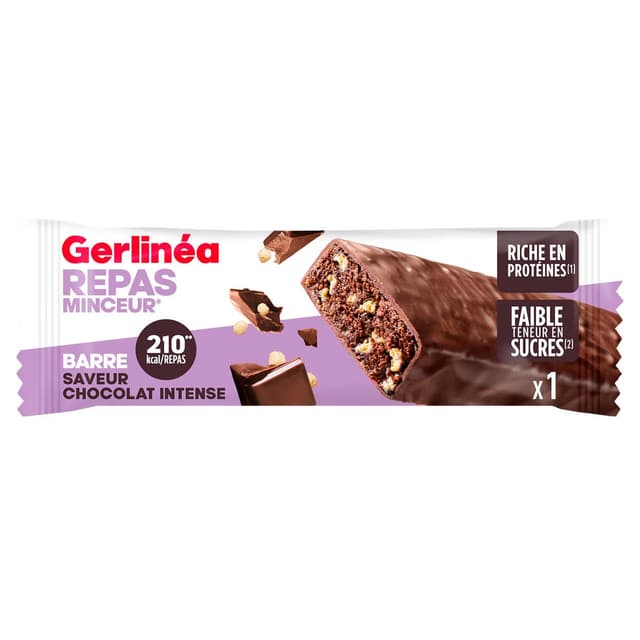 3175681309081 - Gerlinéa - Barre repas minceur saveur chocolat intense