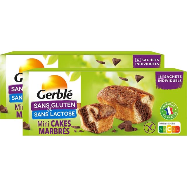 3700211234054 - Gerblé Sans Gluten Sans Lactose - Mini cakes marbrés sans gluten et sans lactose