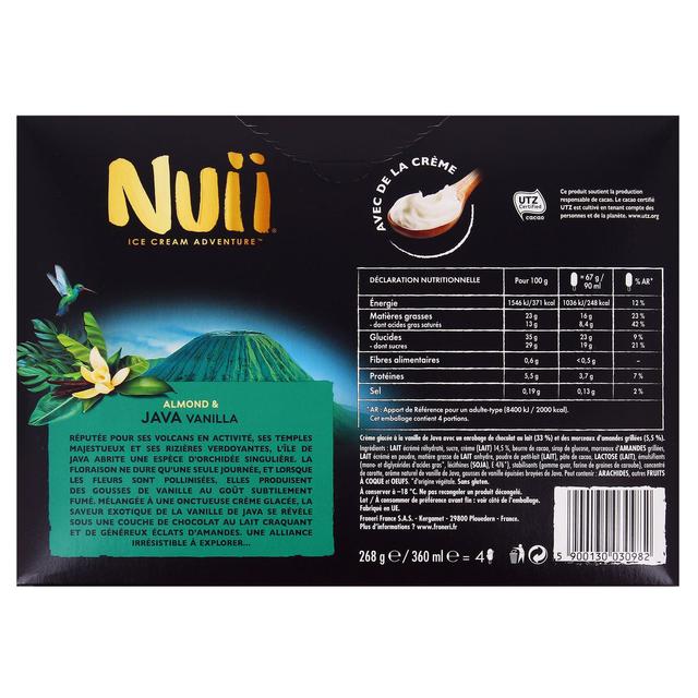 5900130030982 - Nuii - Bâtonnets glacés Vanille de Java & Amande