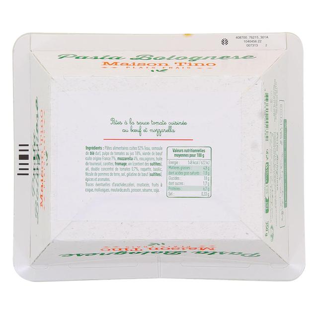 3338310002382 - Maison Tino - Pasta Bolognaise