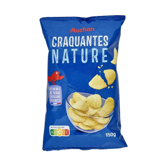 3596710483082 - Auchan - Chips ondulées nature