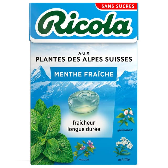 7610700023082 - Ricola - Bonbons menthe fraiche