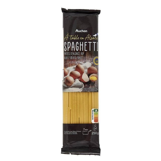 3596710393282 - Auchan Terroir - Pâtes Spaghetti d'Alsace aux oeufs frais blé français IGP