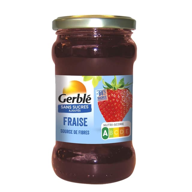 3175681854482 - Gerblé Sans Sucres Ajoutés - Fraise à tartiner -89% de sucres en moins