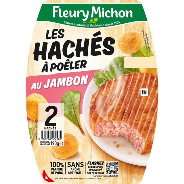 3302740004582 - Fleury Michon - Les Hachés à Poêler au Jambon