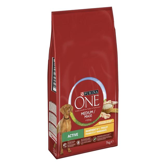 7613037414882 - Purina - One - Croquettes Poulet Riz Active pour chien moyen et grand adulte