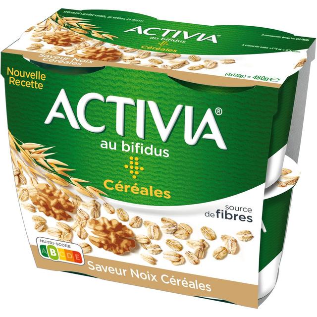 3033491235382 - Activia - Yaourt Céréale Noix Bifidus