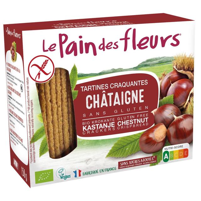 3380380037382 - Le pain des fleurs - Tartines craquantes à la châtaigne, sans gluten, bio