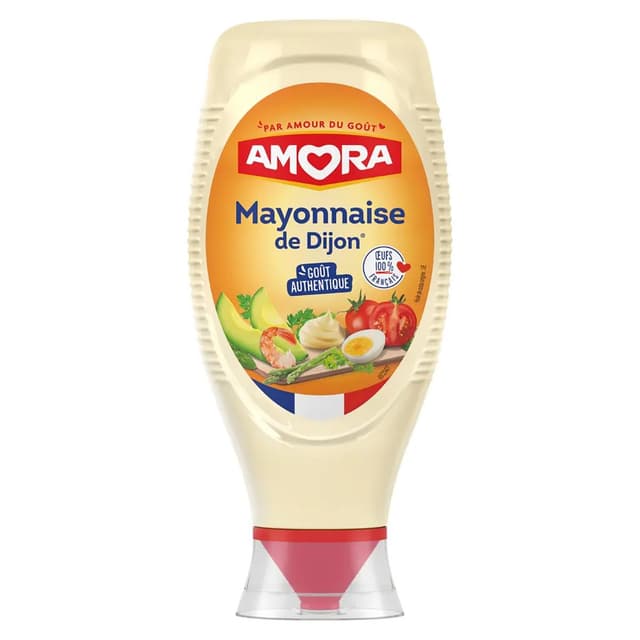 8711200547982 - Amora - Mayonnaise de Dijon en Flacon Souple Squeeze Top Down