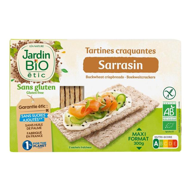 3760020508982 - Jardin Bio Etic - Tartines craquantes sarrasin bio sans gluten sans sucres ajoutés