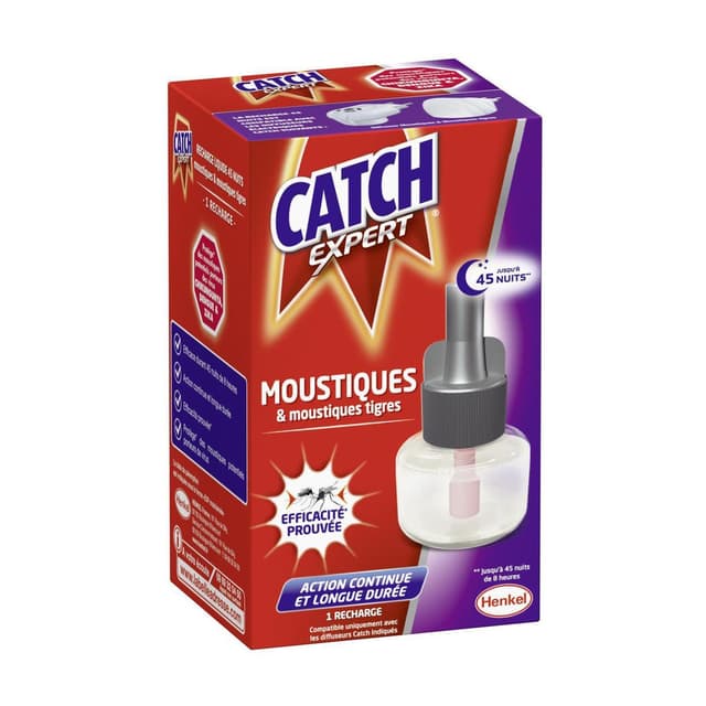 3178041359382 - Catch - Recharge liquide électrique 45 nuits anti-moustiques sans odeurs