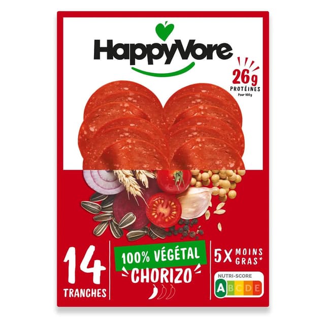 3760324300183 - HappyVore - Chorizo végétal