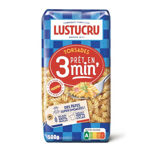 3073190000683 - Lustucru - Pâtes Torsettes Cuisson Rapide