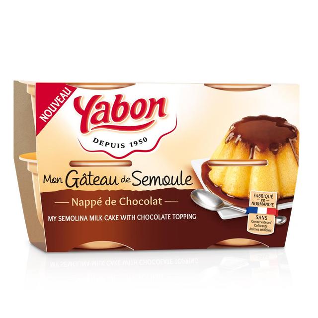 3700278402083 - Yabon - Gâteau de semoule nappage chocolat