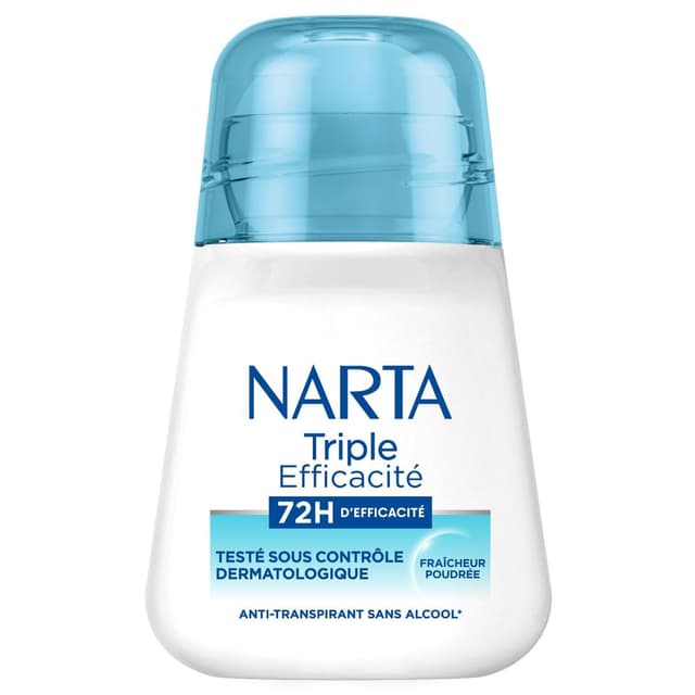 3600551204383 - Narta - Déodorant Bille Triple Efficacité 72H Fraîcheur Poudrée
