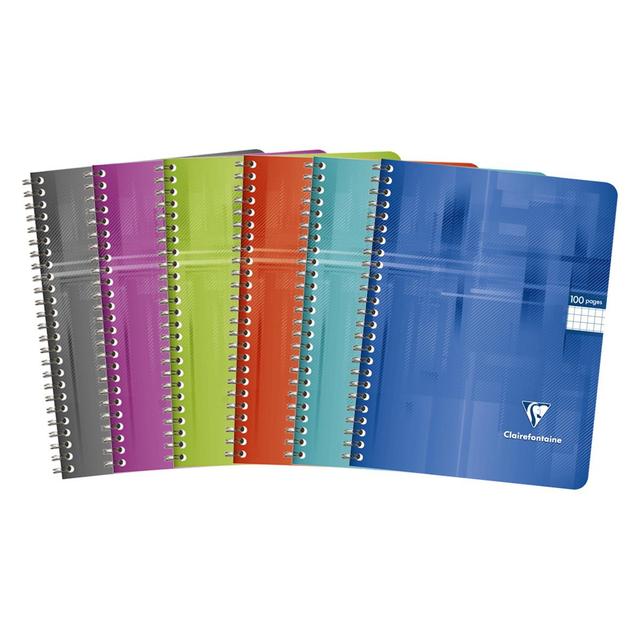 3037922516583 - Clairefontaine - Cahier à spirales 17 x 22 cm petits carreaux