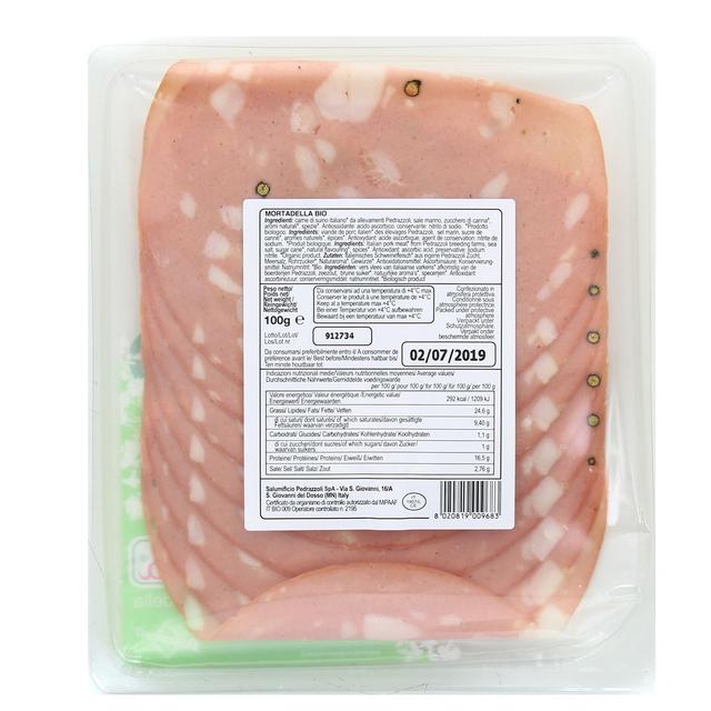 8020819009683 - Prima Vera - Mortadelle chiffonnade bio 100g, Bio